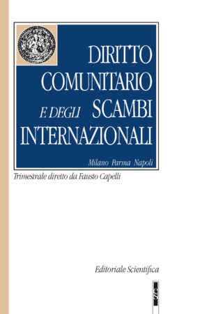 Diritto comunitario e degli scambi internazionali 2024