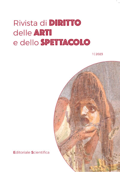 Rivista di diritto delle arti e dello spettacolo - N.1-2023