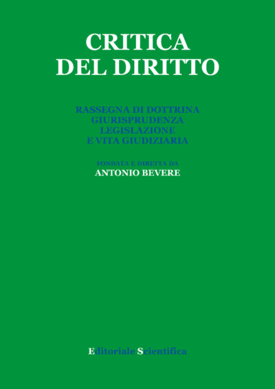 Critica del Diritto 2025