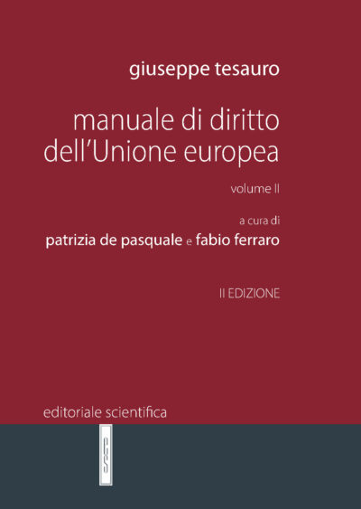 Manuale di Diritto dell’Unione europea - Volume II (II edizione)